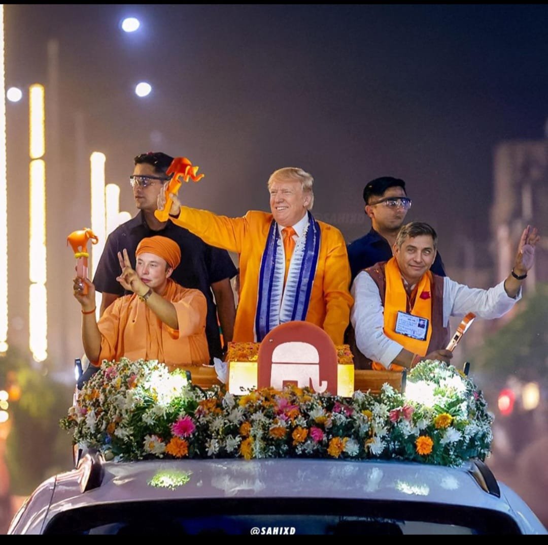 Doland in a flower parade